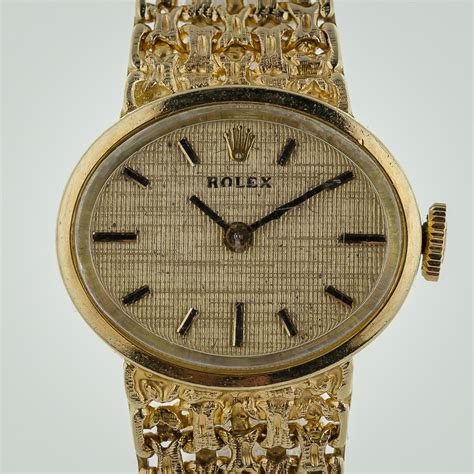 rolex 4519 14k gold mens mechanical watch|rolex 14k gold.